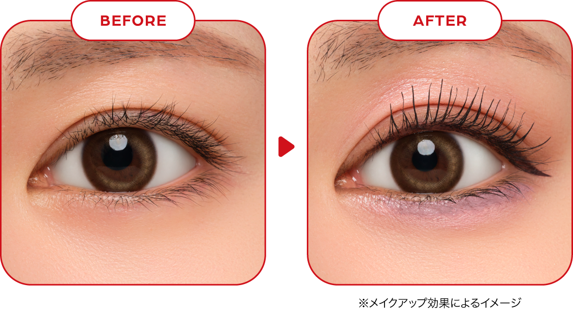 Before After(※メイクアップ効果によるイメージ)